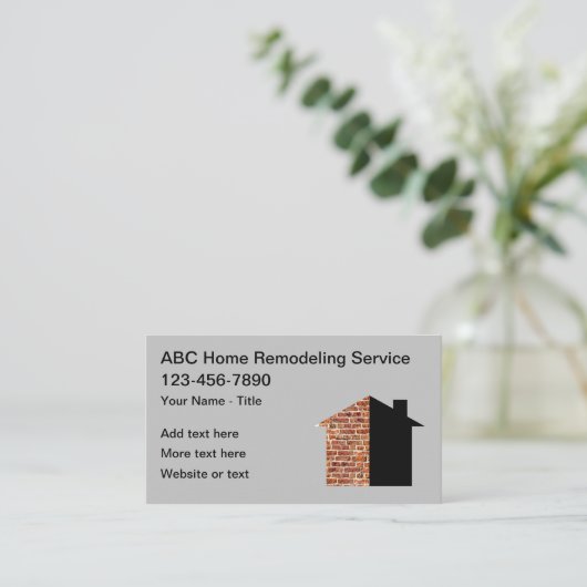 家庭の改造と改修 名刺 (スタンド正面)