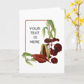 家庭の植物を育てる人 カード (黄色い花)