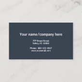 家庭の概頭が切れる念 名刺 (裏面)