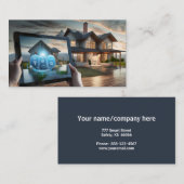 家庭の概頭が切れる念 名刺 (正面/裏面)