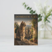家庭の猫の庭の小庭 ANIMALS ポストカード (スタンド正面)
