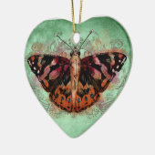 家庭の色彩の鮮やかな女性 セラミックオーナメント (左)