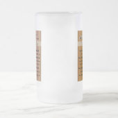 家庭の規則すり付きマグカップ フロストグラスビールジョッキ (中央)