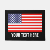 家庭または店舗用の愛国的なアメリカ国旗のドアマット ドアマット (正面)