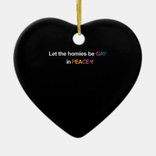 家庭を平和なLgbtのゲイにする セラミックオーナメント
