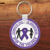 家庭内ストップ暴力キーチェーン キーホルダー (正面)