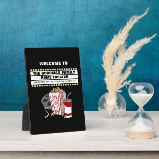 家庭内パーソナライズされた映画館 フォトプラーク (側面)