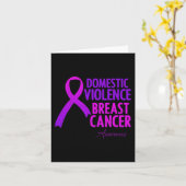 家庭内暴力と乳がん認識度モント カード (黄色い花)