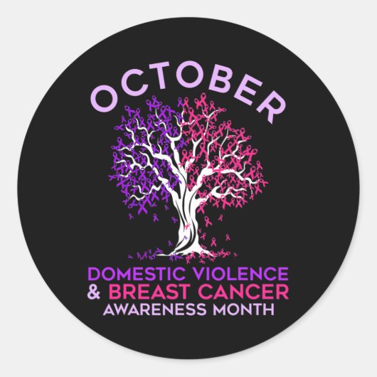 家庭内暴力と乳がん認識度モント ラウンドシール (正面)