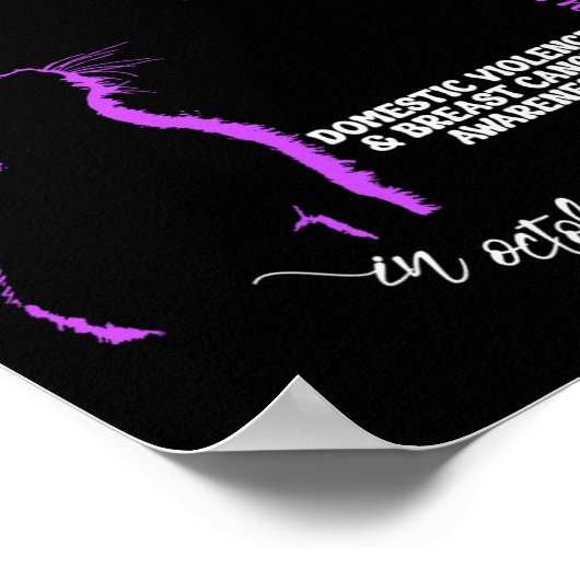 家庭内暴力と乳がん認識度群 ポスター (角)