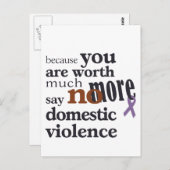 家庭内暴力の禁止 ポストカード (正面/裏面)