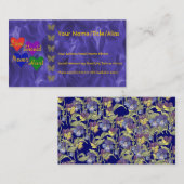 家庭内暴力の認識度 名刺 (正面/裏面)