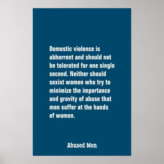 家庭内暴力は忌み嫌われ… ポスター (正面)