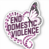 家庭内暴力を止める シール (正面)