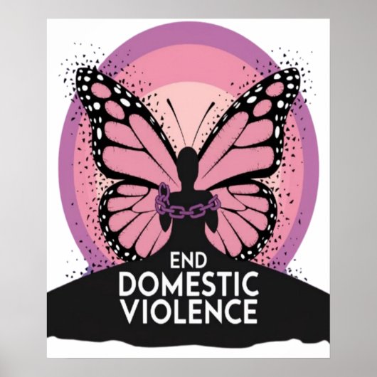 家庭内暴力を終わらせる ポスター (正面)