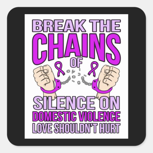 家庭内暴力サポート認識度 スクエアシール (正面)