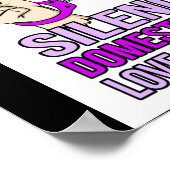 家庭内暴力サポート認識度 ポスター (角)