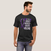 家庭内暴力啓発活動サポートリボンバタフライ Tシャツ (正面フル)