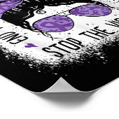 家庭内暴力認識度ストップ終末ドメスティックビオール ポスター (角)