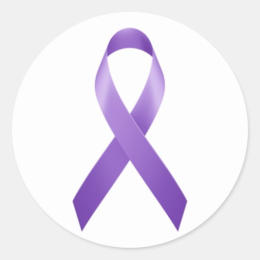 家庭内暴力認識度リボンシール ラウンドシール (正面)