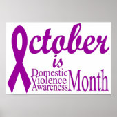 家庭内暴力認識度月 ポスター (正面)