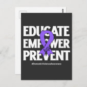 家庭内暴力認識度2024 ポストカード (正面/裏面)