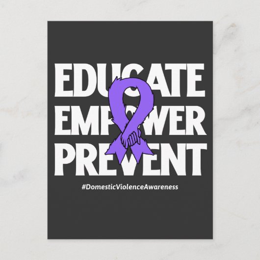 家庭内暴力認識度2024 ポストカード (正面)