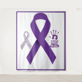 家庭内暴力認識度 タペストリー (正面)