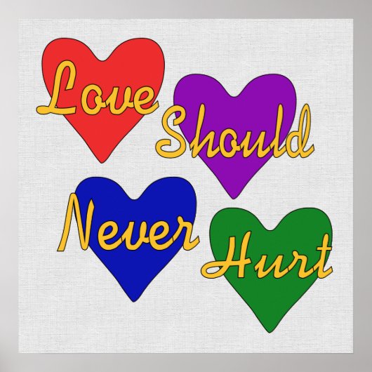 家庭内暴力認識度 ポスター (正面)