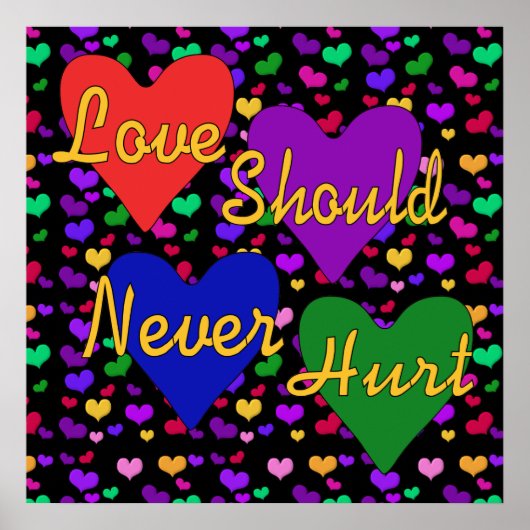 家庭内暴力認識度 ポスター (正面)