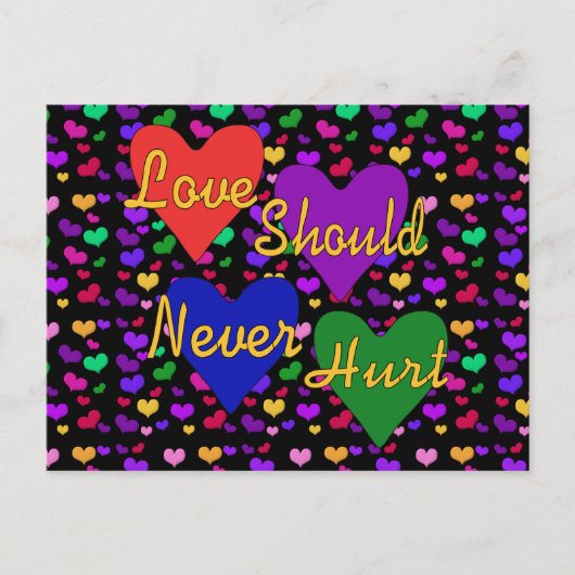 家庭内暴力認識度 ポストカード (正面)