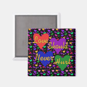 家庭内暴力認識度 マグネット (正面/裏面)