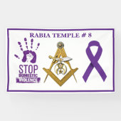 家庭内暴力認識度 横断幕 (横)