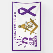 家庭内暴力認識度 横断幕 (縦)