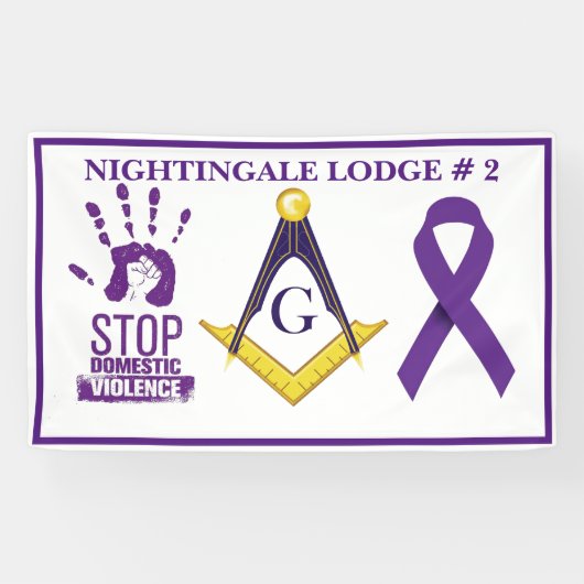 家庭内暴力認識度 横断幕 (横)