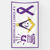 家庭内暴力認識度 横断幕 (縦)