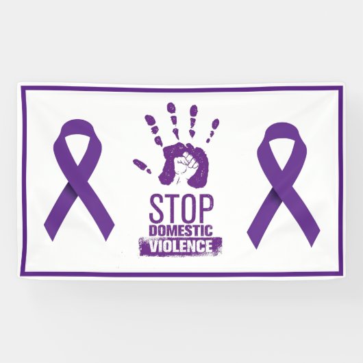 家庭内暴力認識度 横断幕 (横)