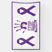 家庭内暴力認識度 横断幕 (縦)