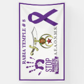 家庭内暴力認識度 横断幕 (縦)