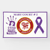 家庭内暴力認識度 横断幕 (横)