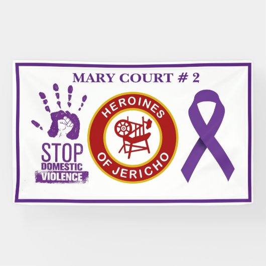 家庭内暴力認識度 横断幕 (横)