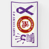 家庭内暴力認識度 横断幕 (縦)