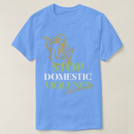 家庭内暴力認識度 Tシャツ (デザイン正面)
