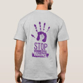 家庭内暴力認識度 Tシャツ (裏面)