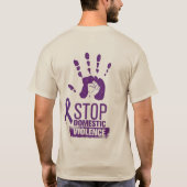 家庭内暴力認識度 Tシャツ (裏面)