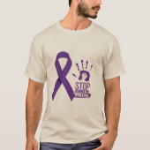 家庭内暴力認識度 Tシャツ (正面)