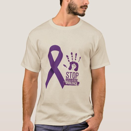 家庭内暴力認識度 Tシャツ (正面)