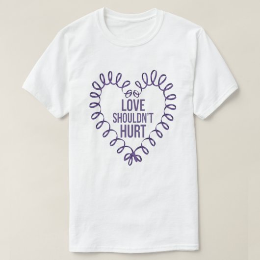 家庭内暴力認識度Tシャツ Tシャツ (デザイン正面)