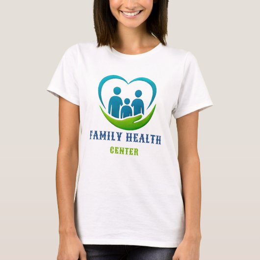 👨👩👧 家庭医療センター 医療従事者向け Tシャツ (正面)