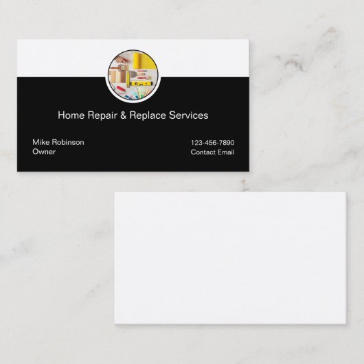 家庭改善と修理工 名刺 (正面/裏面)